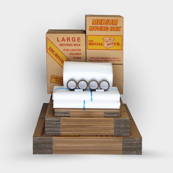 Moving Packs Small to Large. Moving & Packing Boxes, Tape, Butchers Paper, bubble wrap and marker pe