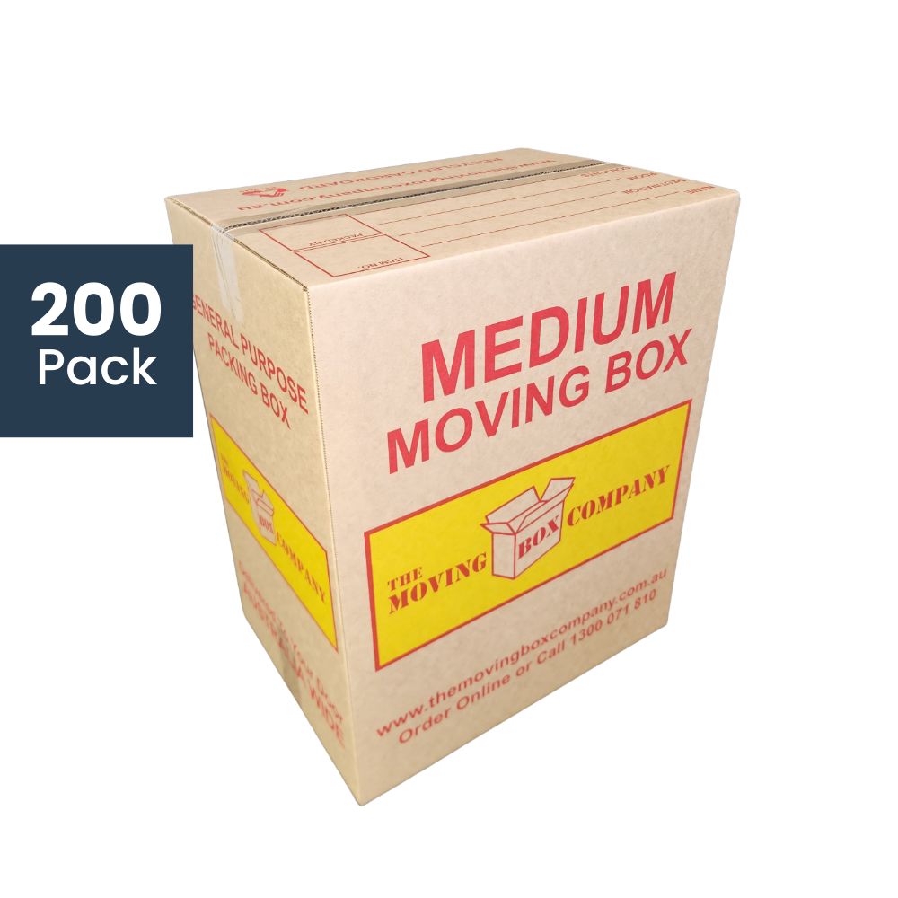 200 medium 58L moving boxes for bulk moving and storage
