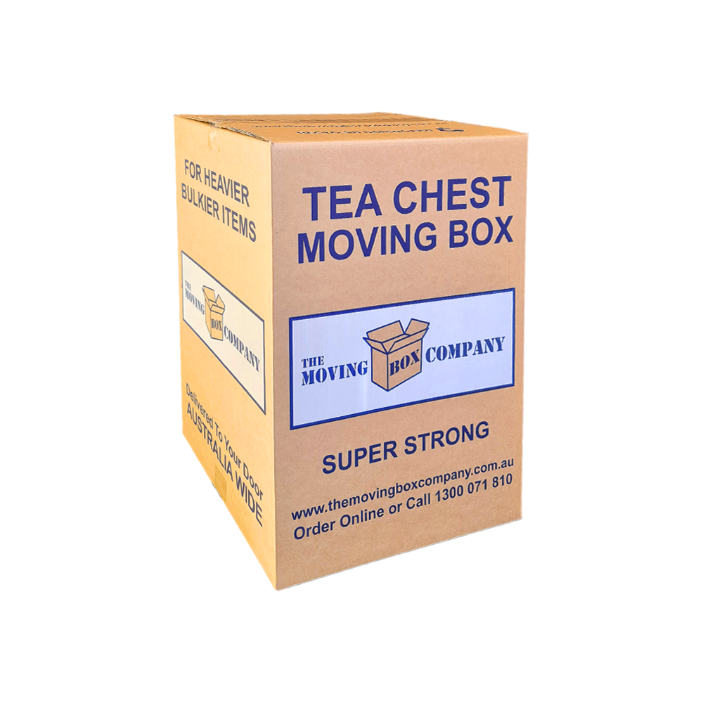 Large Heavy Duty Tea Chest 107L Moving Box - 10 Pack